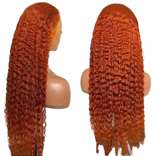 Ginger Water Wave Wig